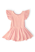 Mila & Rose ® Peach S/S Twirl Leotard — main product shot