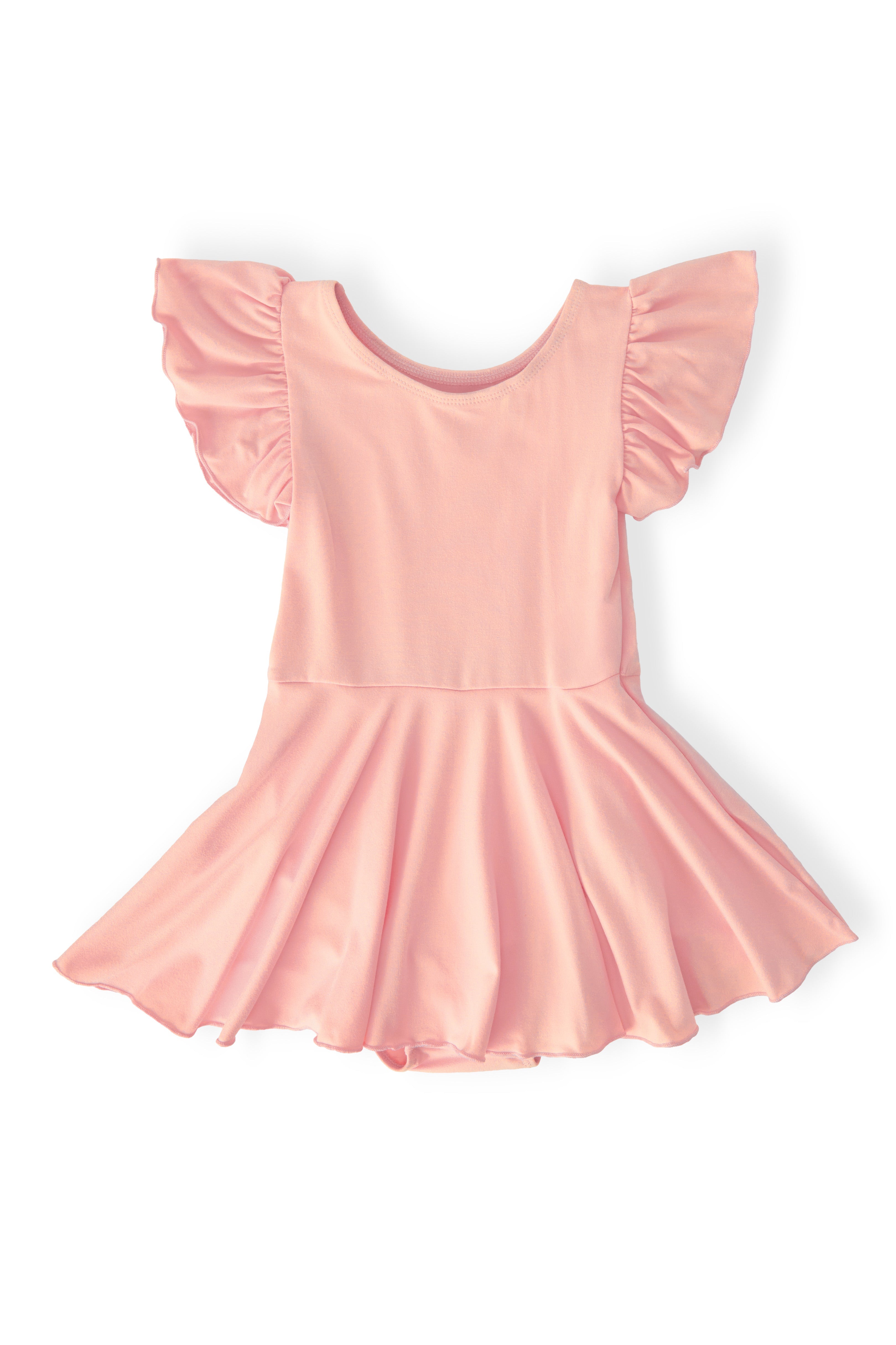 Mila & Rose ® Peach S/S Twirl Leotard — main product shot
