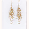 PARKEN JEWELRY Pearl Gold Chain Loop Earrings — main product shot