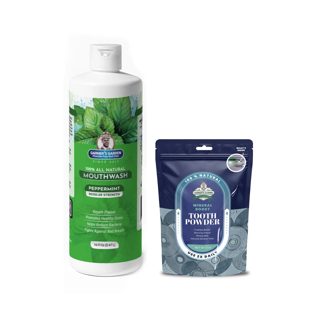 Natural Mouthwash and Tooth Powder | H2O2 | Antibacterial Fluoride-Free by Garner's Garden