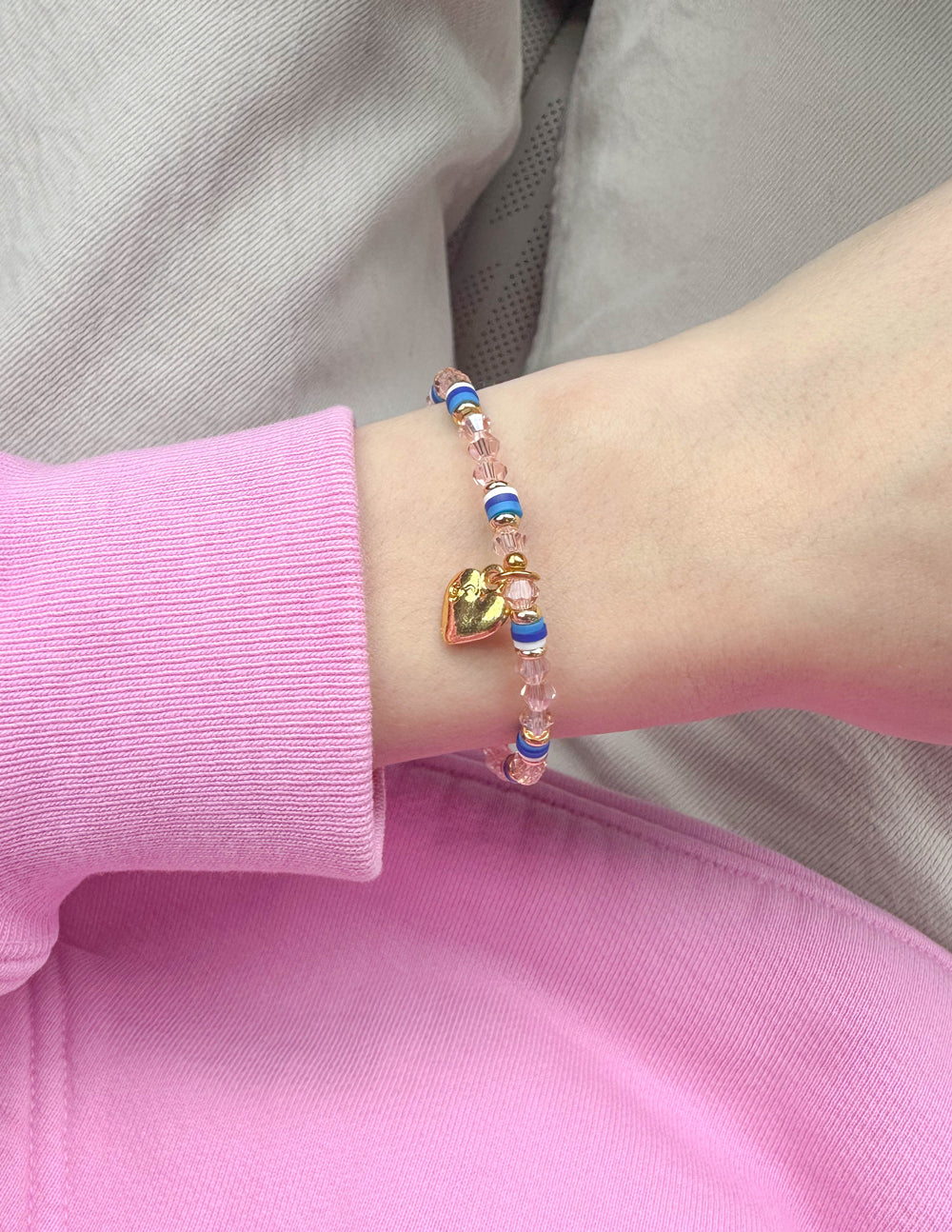 Elevated Faith Perfect Love Letter Bracelet — lifestyle context