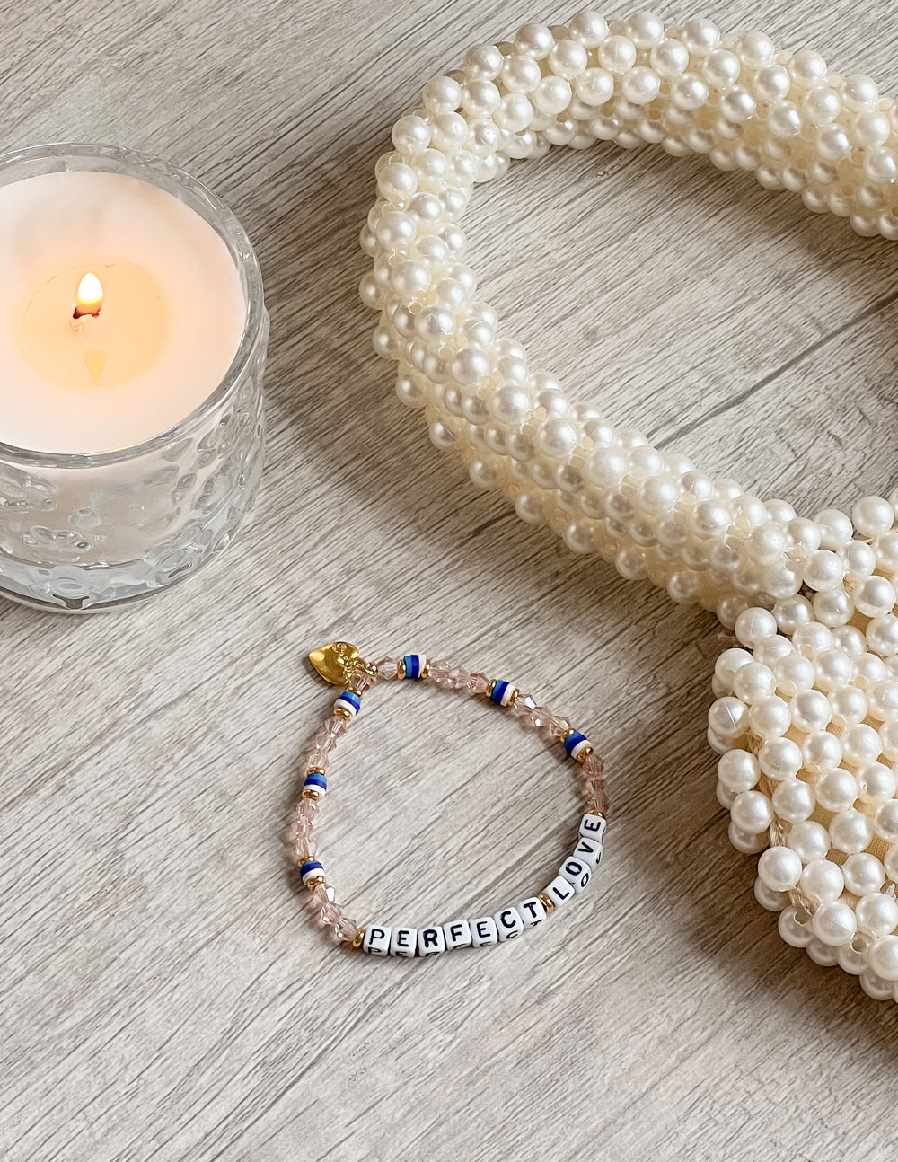 Elevated Faith Perfect Love Letter Bracelet — side view