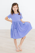 Mila & Rose ® Periwinkle S/S Pocket Twirl Dress — main product shot