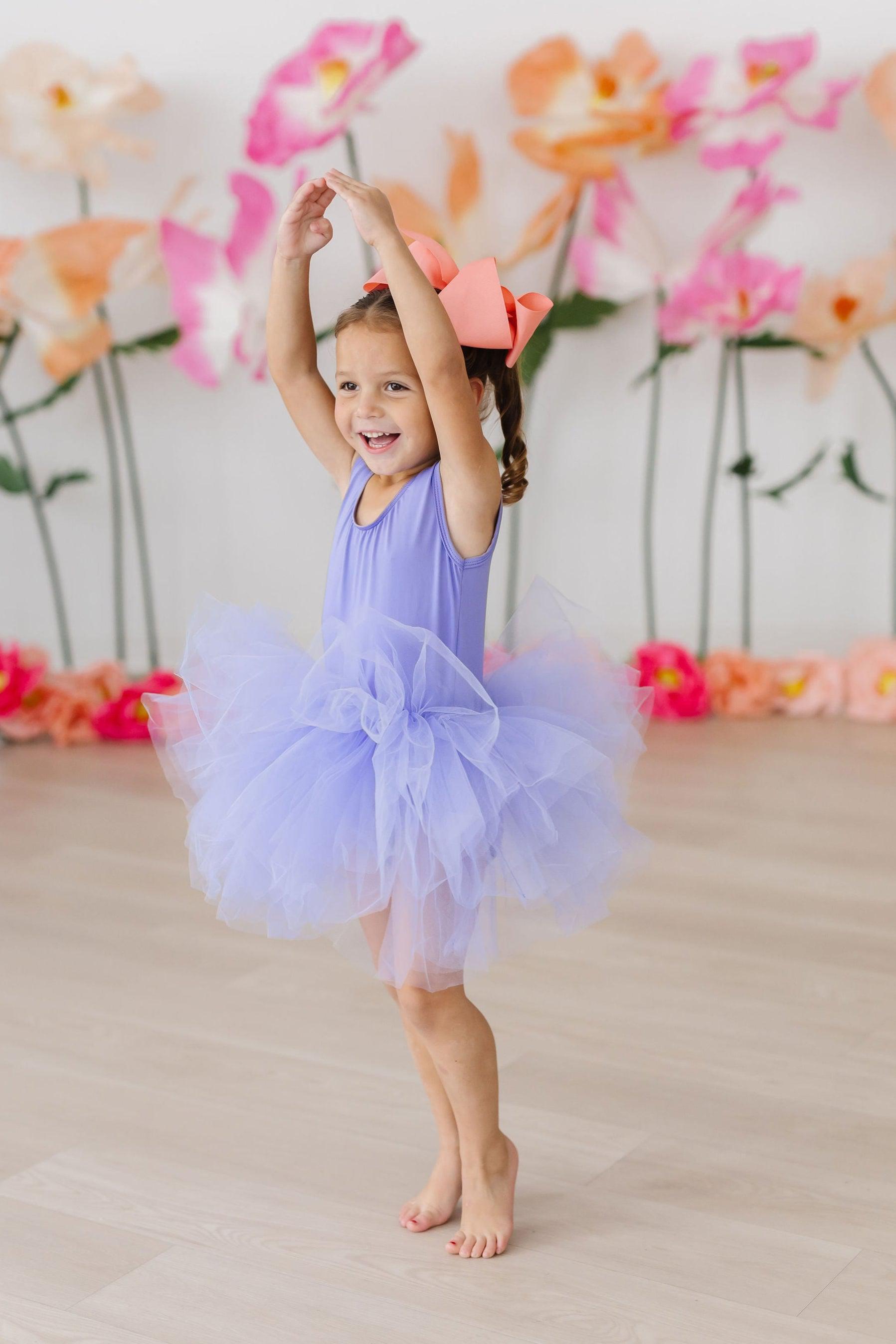 Mila & Rose ® Periwinkle Tank Tutu Leotard — lifestyle context