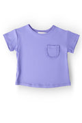 Mila & Rose ® Periwinkle Ruffle Pocket Tee — main product shot