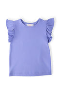 Mila & Rose ® Periwinkle S/S Ruffle Tee — main product shot