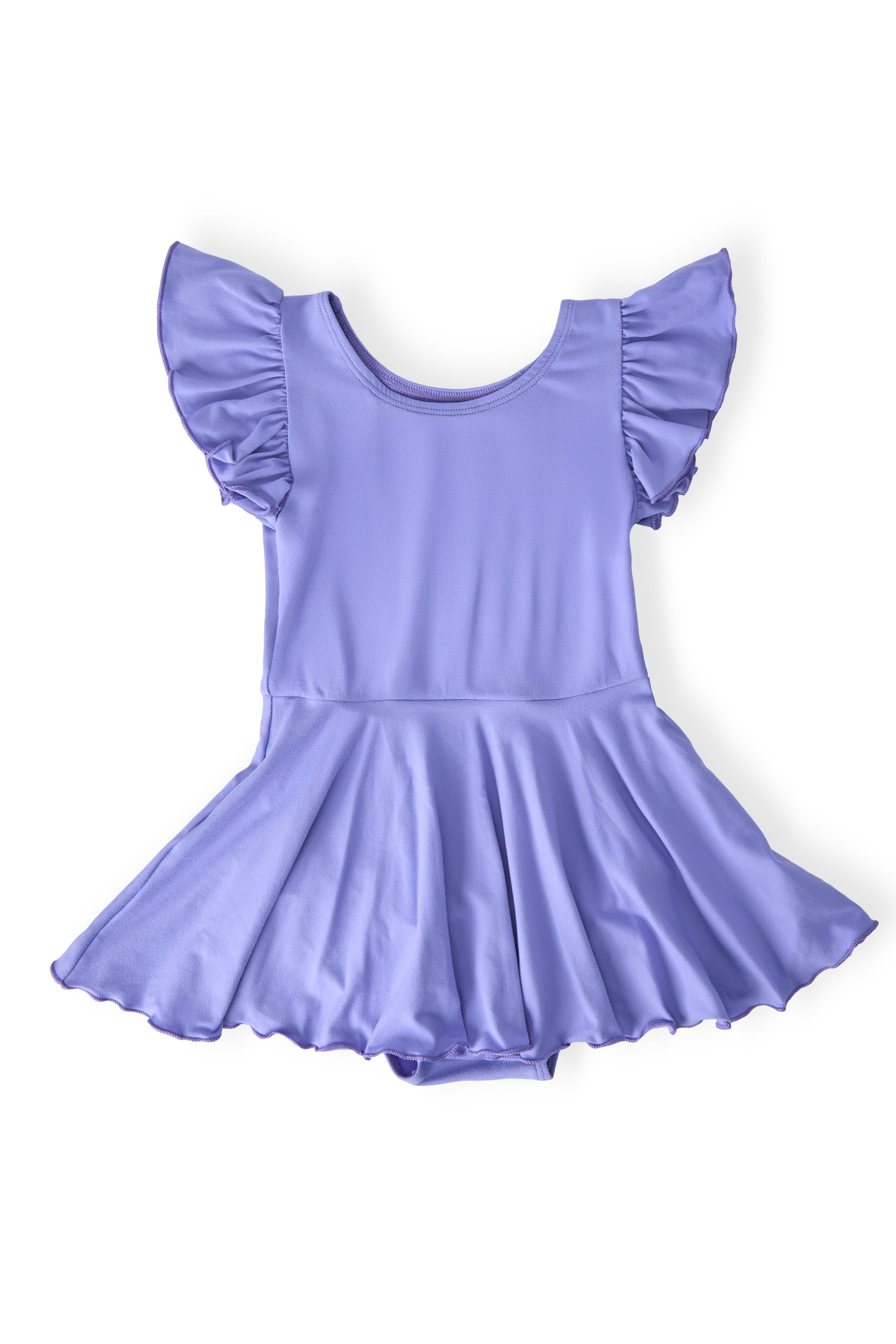 Mila & Rose ® Periwinkle S/S Twirl Leotard — main product shot