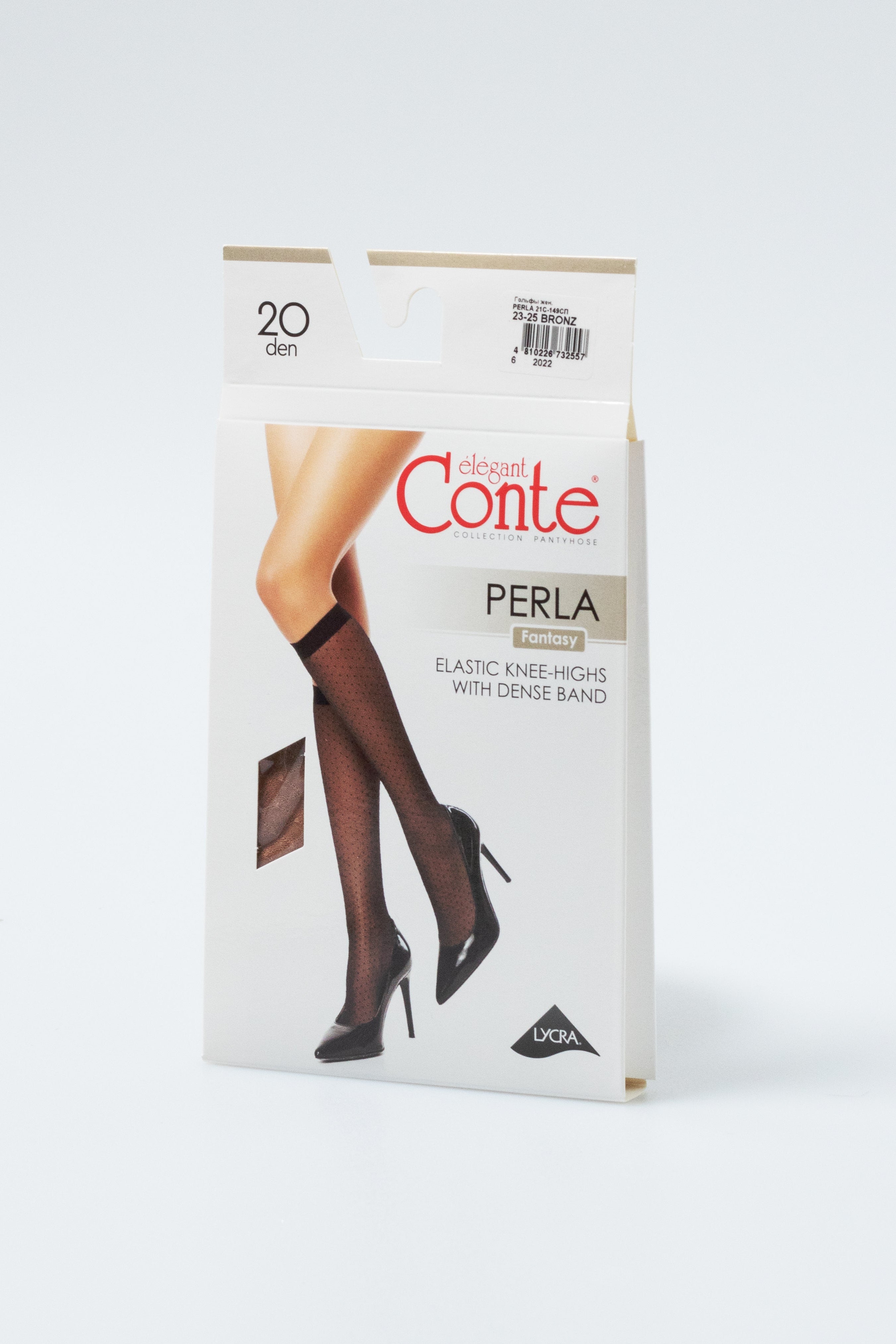 TheRanok.com Fantasy Knee Highs Conte Perla - Geometric Dot Pattern — alternative angle