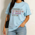 Personally Victimized By My Immune System T Shirt – Funny Allergy Autoimmune Humor Tee, Sarcastic Spoonie Mean Girls Parody Unisex Classic Cotton Shirt