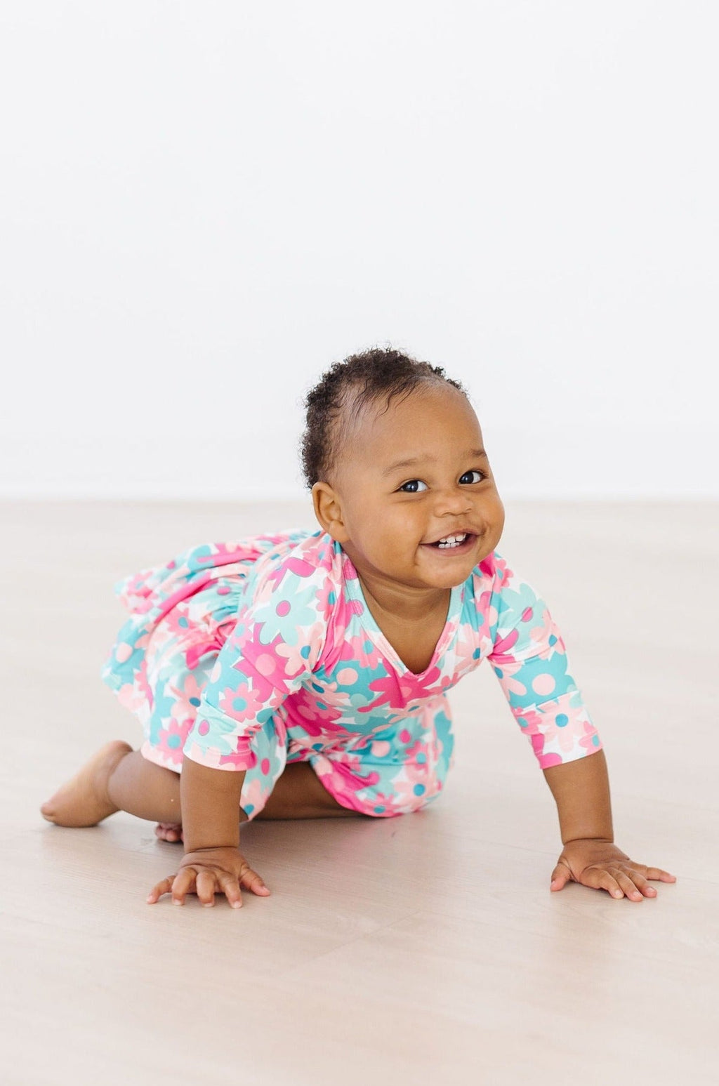Mila & Rose ® SALE Petal Perfection 3/4 Sleeve Twirl Bodysuit — alternative angle