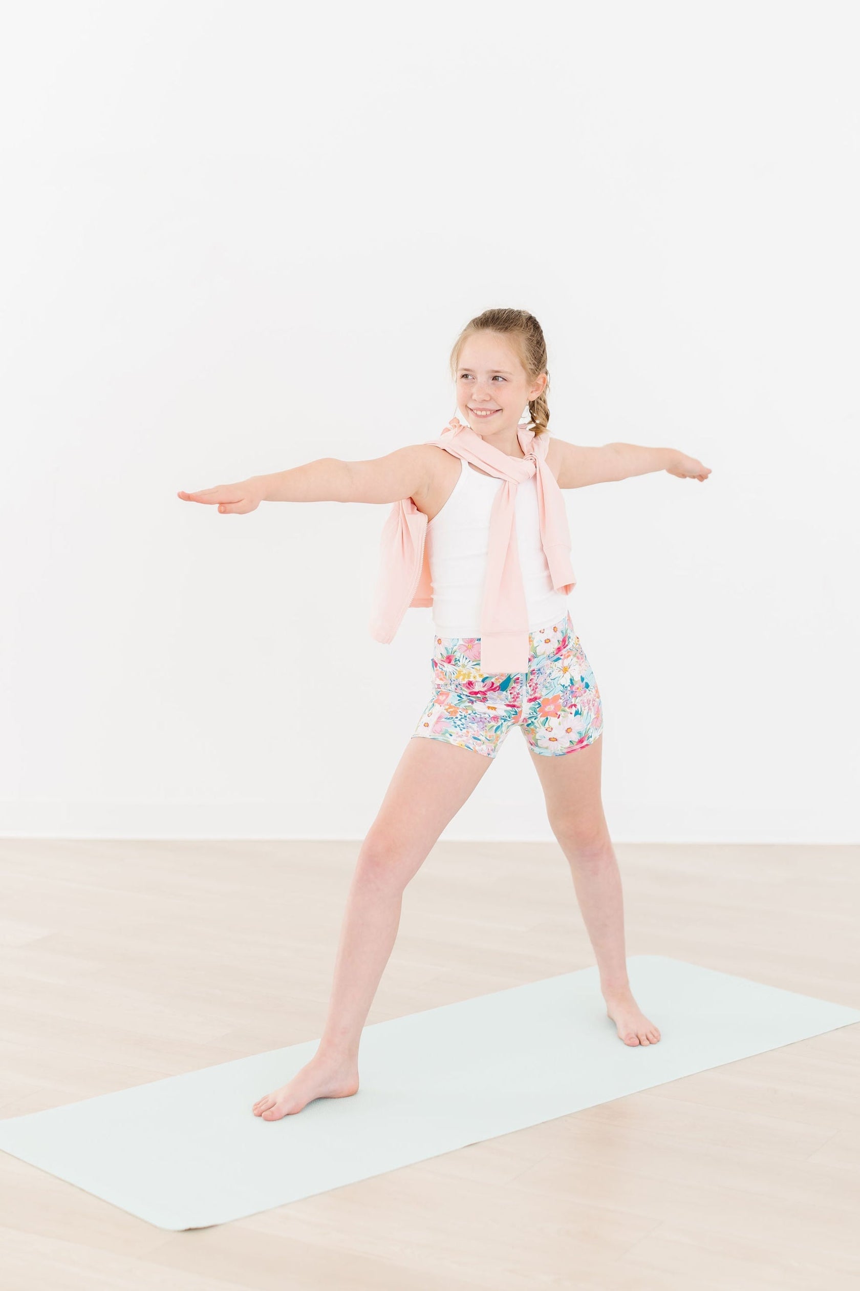 Mila & Rose ® SALE Petal Power Active Shorty Shorts — main product shot