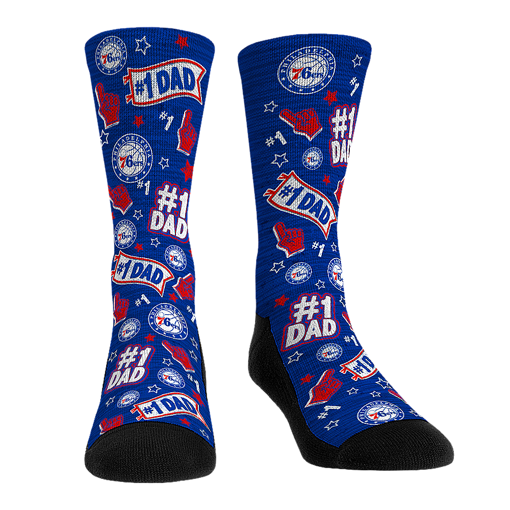 Rock 'Em Socks Rock 'Em Socks Philadelphia 76ers - #1 Dad — main product shot
