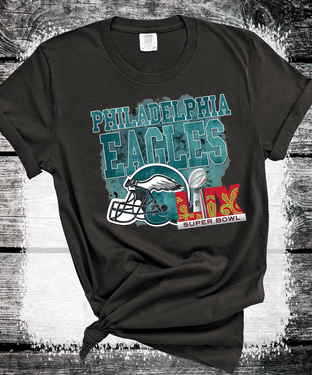 A Blessed Texas Mess Boutique Super Bowl Philadelphia Football Sweatshirt, Philly T-shirt, Trending Eagles… — construction detail