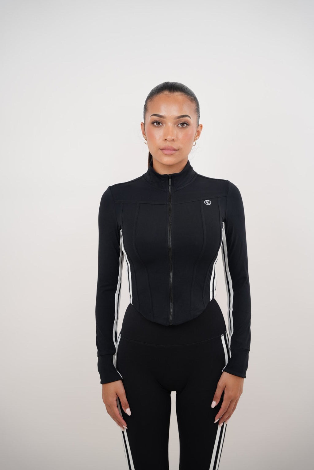 KIMITH BRAND I Am Motivated Black Jacket — lifestyle context
