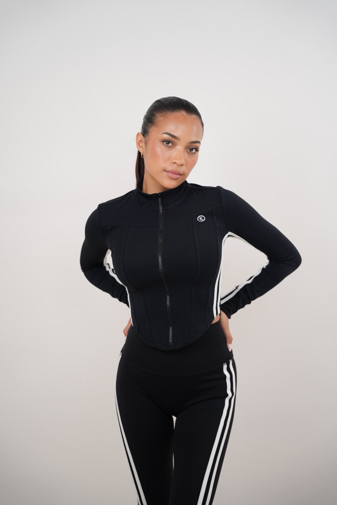 KIMITH BRAND I Am Motivated Black Jacket — side view