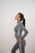 KIMITH BRAND I Am Motivated Gray Jacket — lifestyle context