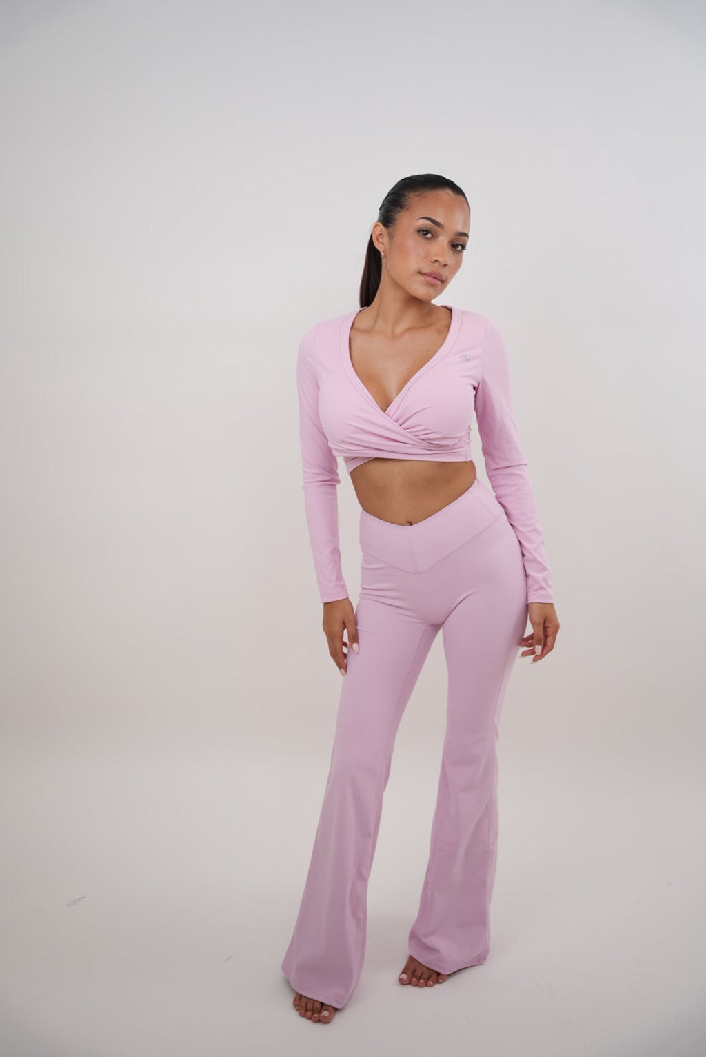 KIMITH BRAND I Am Present Pink Elegant Top — side view