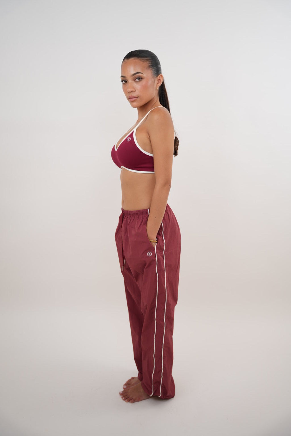 KIMITH BRAND I Accept Change with Grace Red Versatile Relaxed Fit Pant — back view
