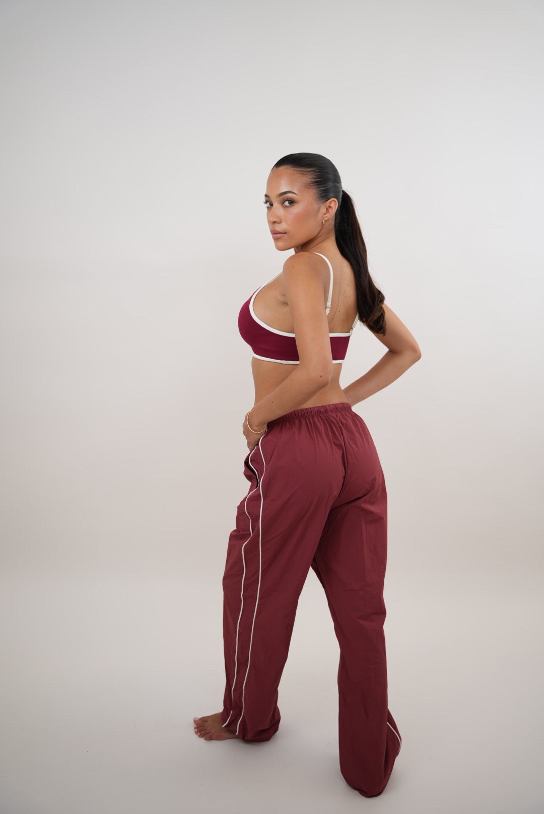 KIMITH BRAND I Accept Change with Grace Red Versatile Relaxed Fit Pant — alternative angle