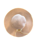 KADOU BOUTIQUE Women's 4" Brim Sun Hat With Sunflower — detail close-up
