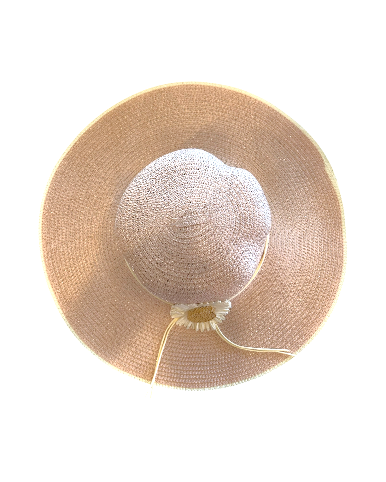 KADOU BOUTIQUE Women's 4" Brim Sun Hat With Sunflower — detail close-up