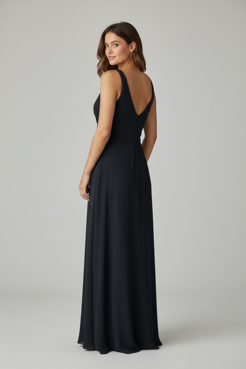 KADOU BOUTIQUE Julia Pleated Long Dress — detail close-up