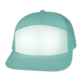 The Heartbeat Brand Blank 7 Panel Hat — Mint / White (Unisex) — main product shot