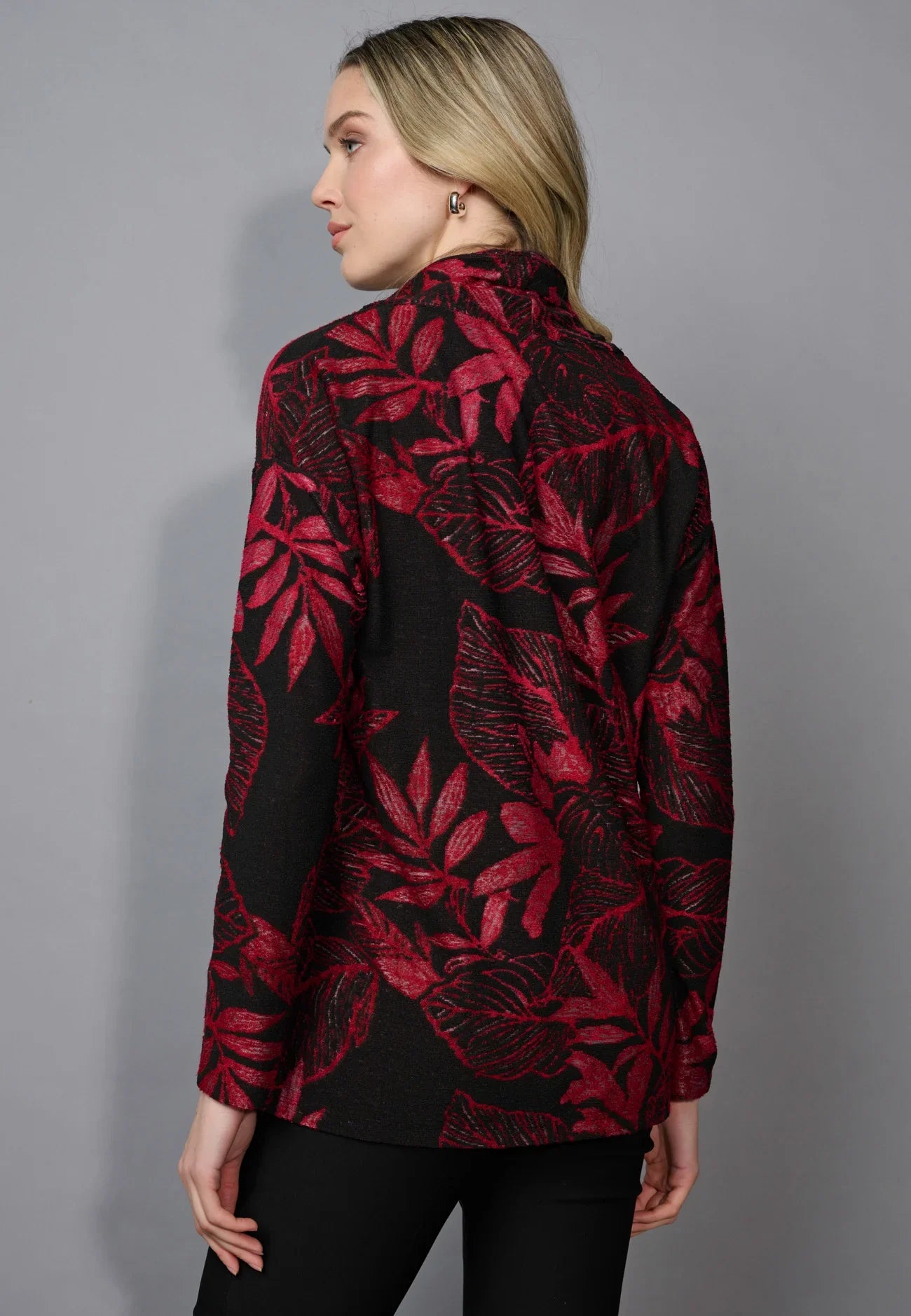 KADOU BOUTIQUE Picadilly Drawstring Neck Top — detail close-up