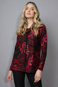 KADOU BOUTIQUE Picadilly Drawstring Neck Top — main product shot