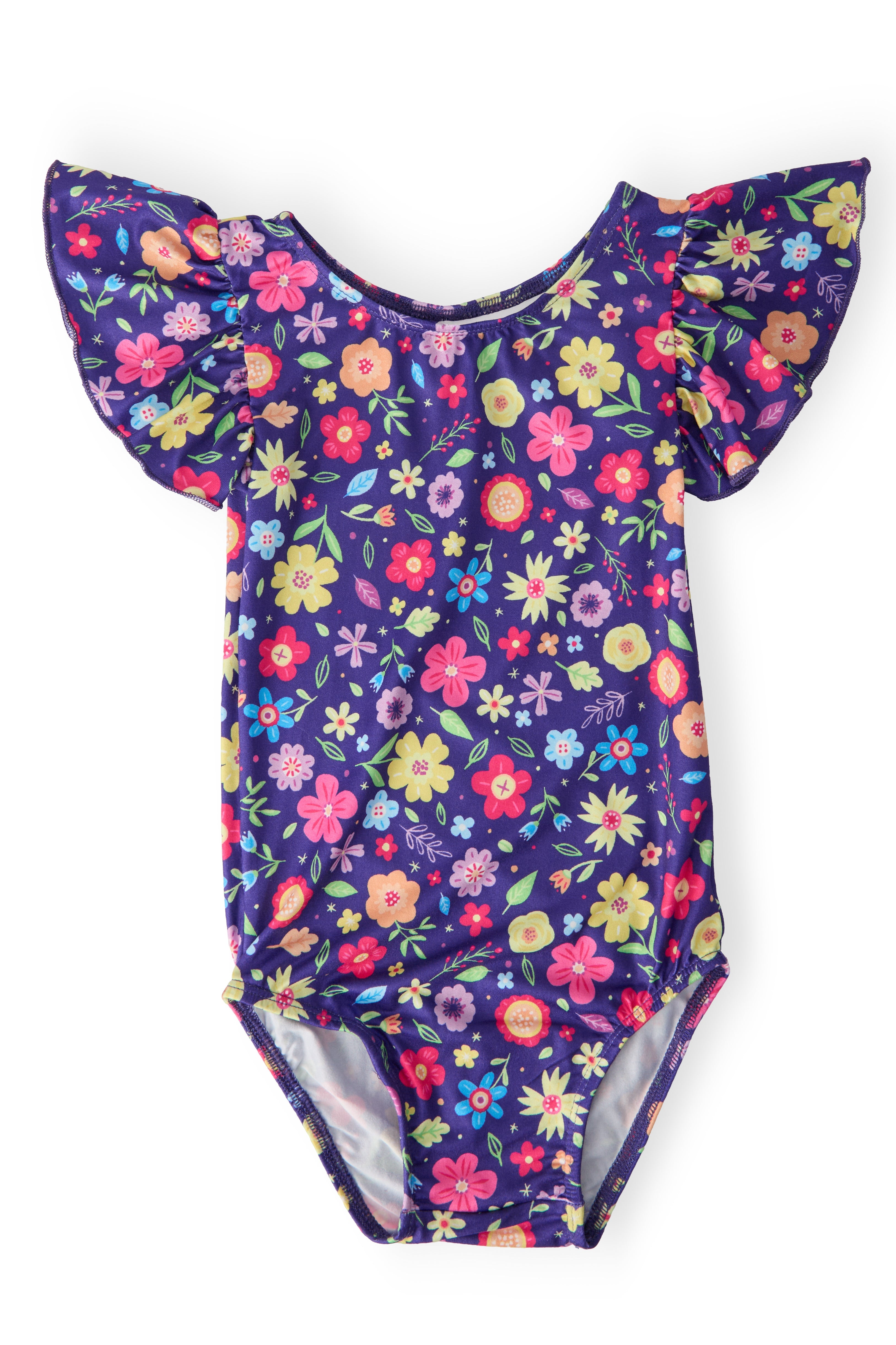 Mila & Rose ® Pick a Posy S/S Flutter Sleeve Leotard — main product shot
