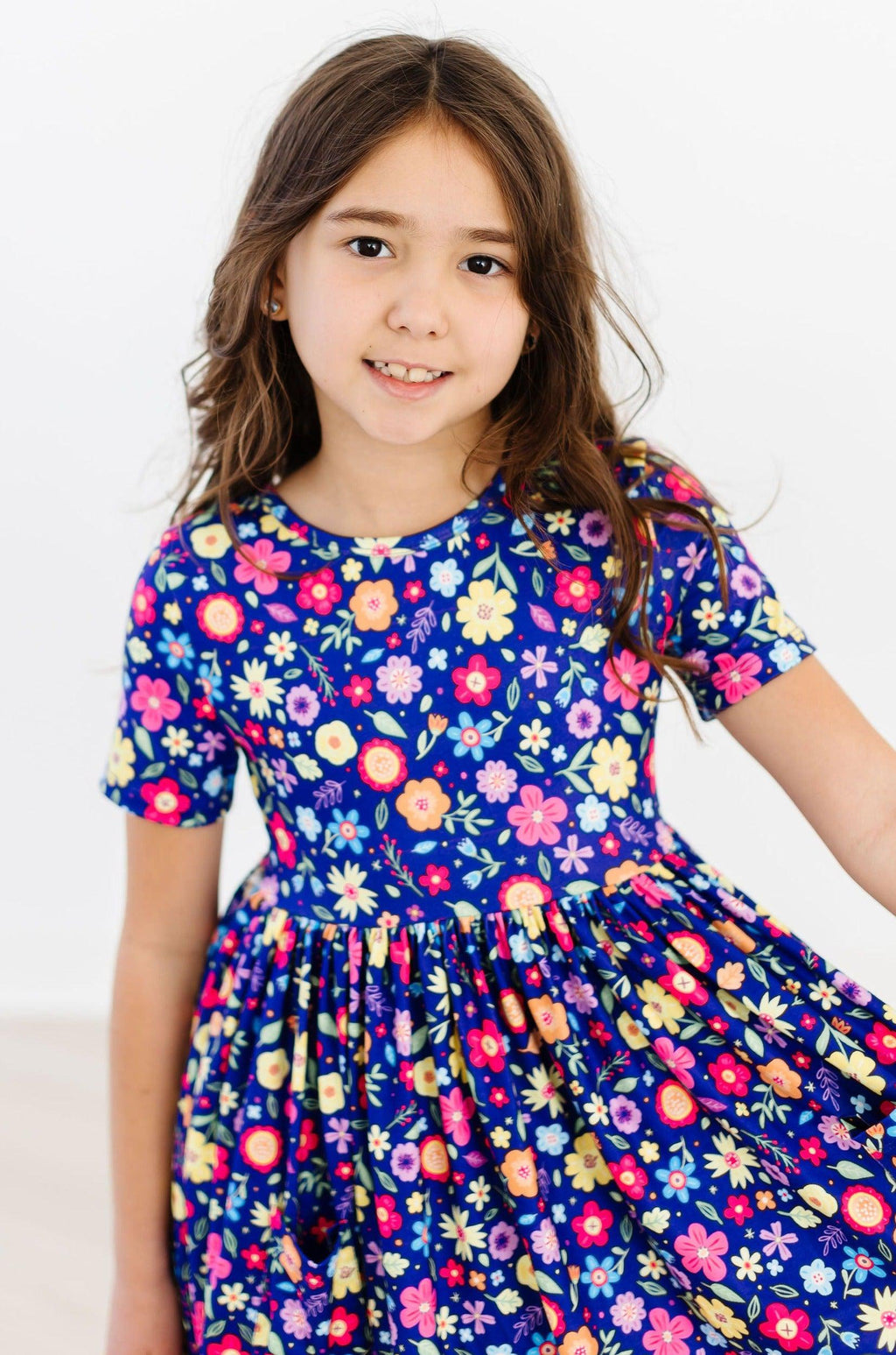 Mila & Rose ® Pick a Posy S/S Pocket Twirl Dress — side view