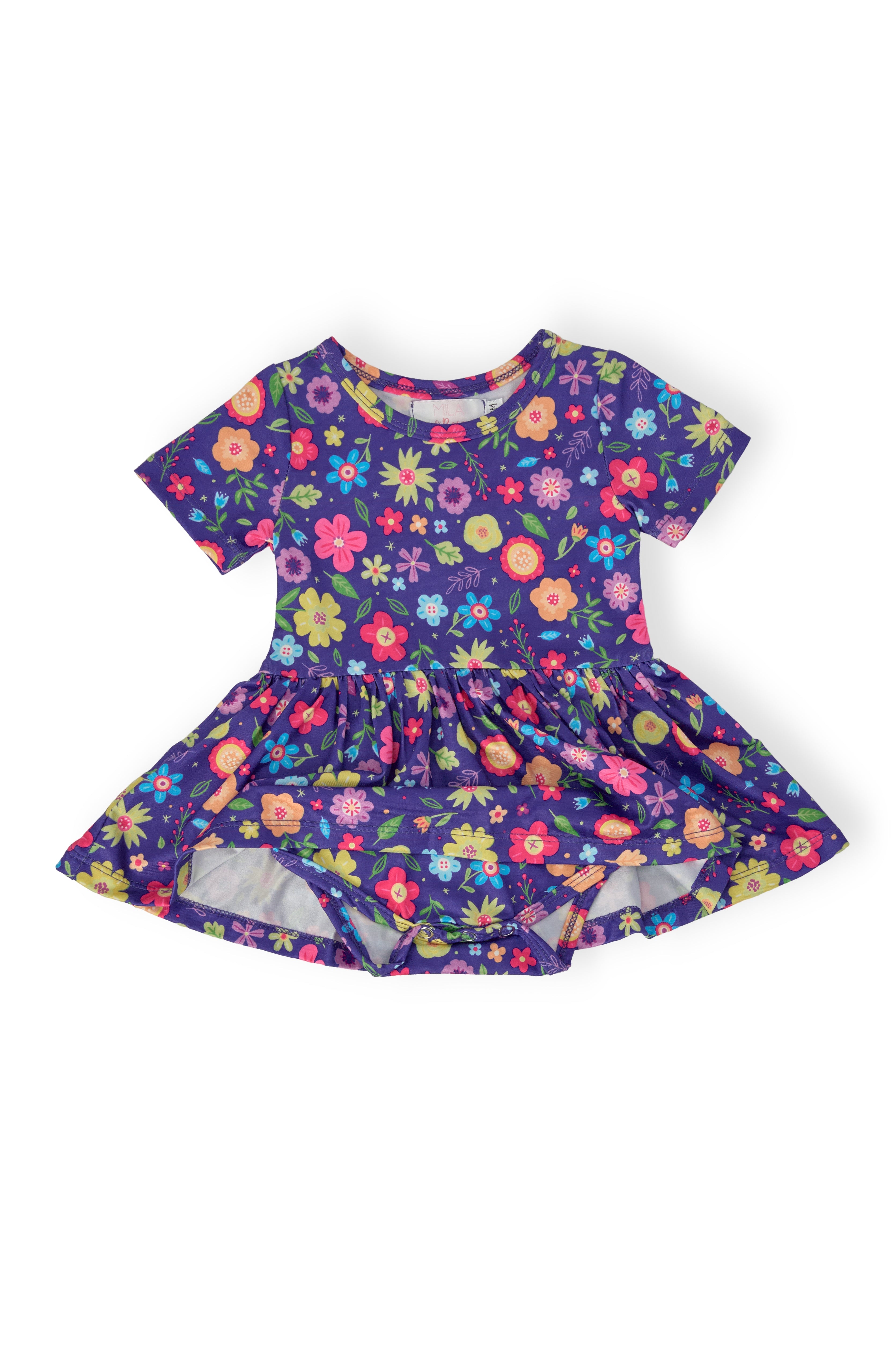 Mila & Rose ® Pick a Posy S/S Twirl Bodysuit — detail close-up