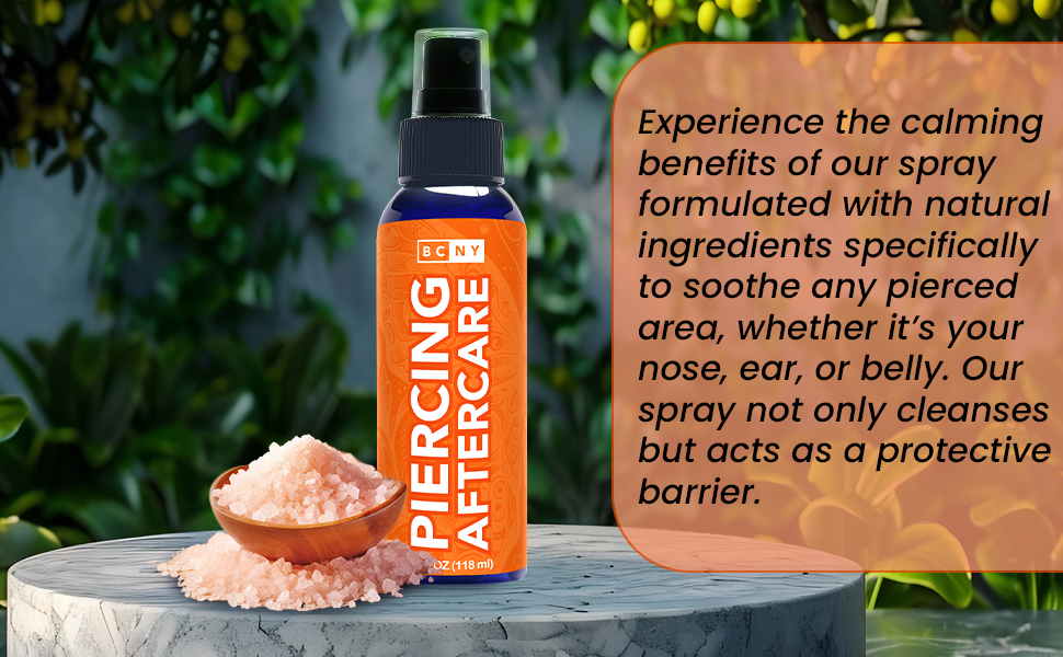 BodyCandy Body Candy 100% Natural Body Piercing Aftercare Solution — size reference