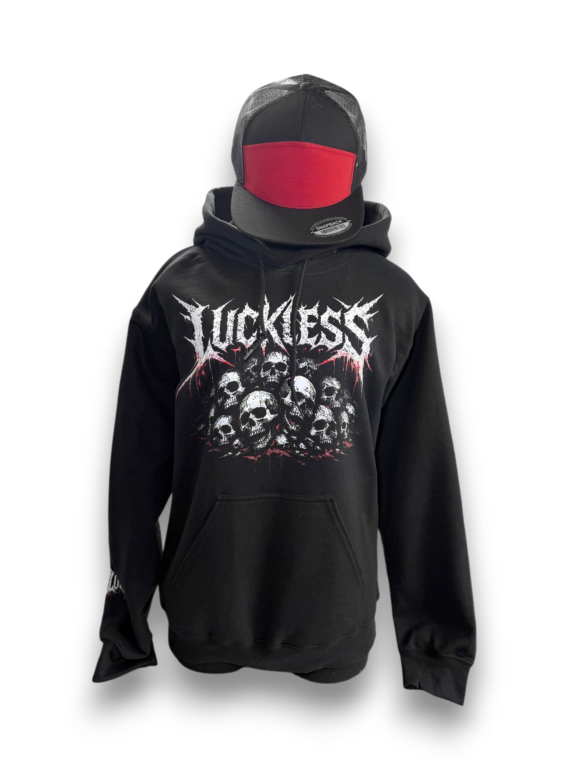 Luckless Outfitters Pile Of Skulls Hoodie — main product shot