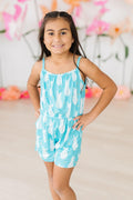 Mila & Rose ® Pineapple Party Strappy Play Romper — main product shot