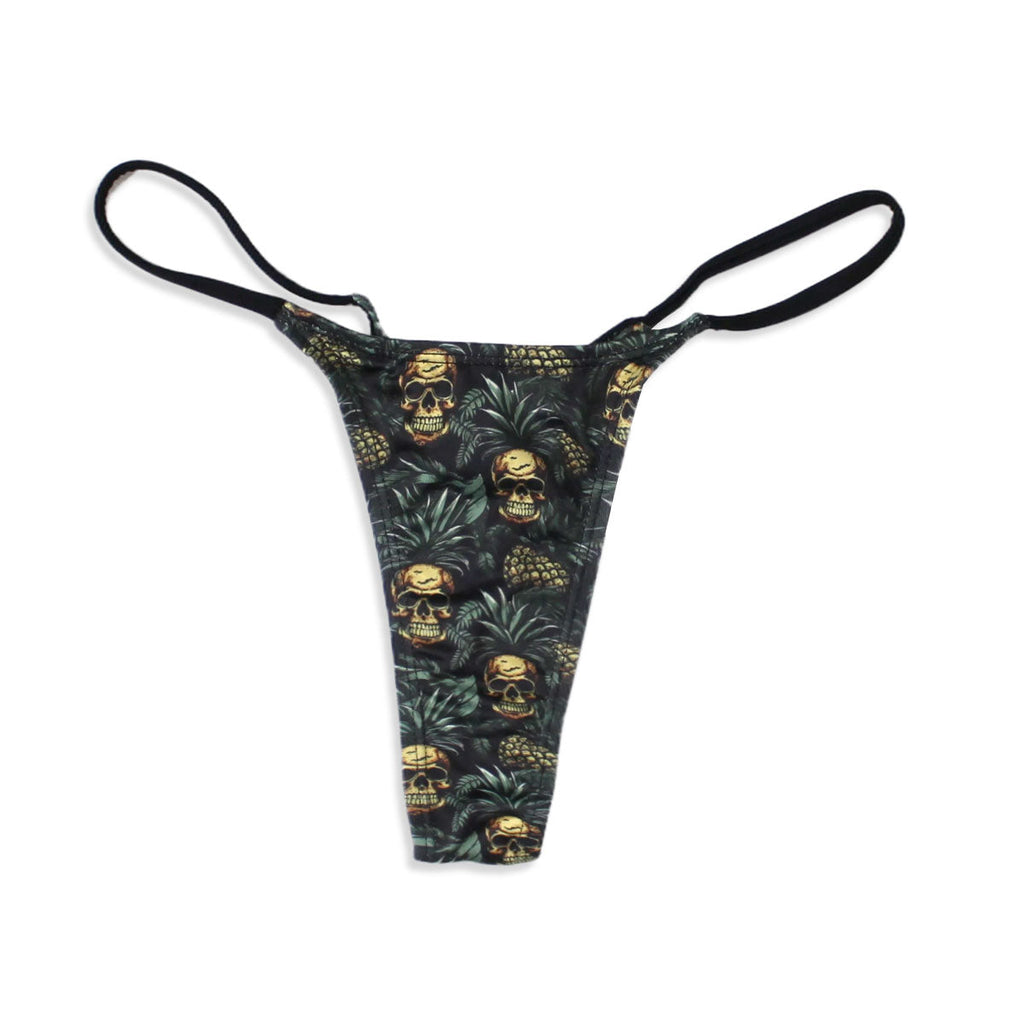 Luckless Outfitters Pineapple Skull Thong — main product shot