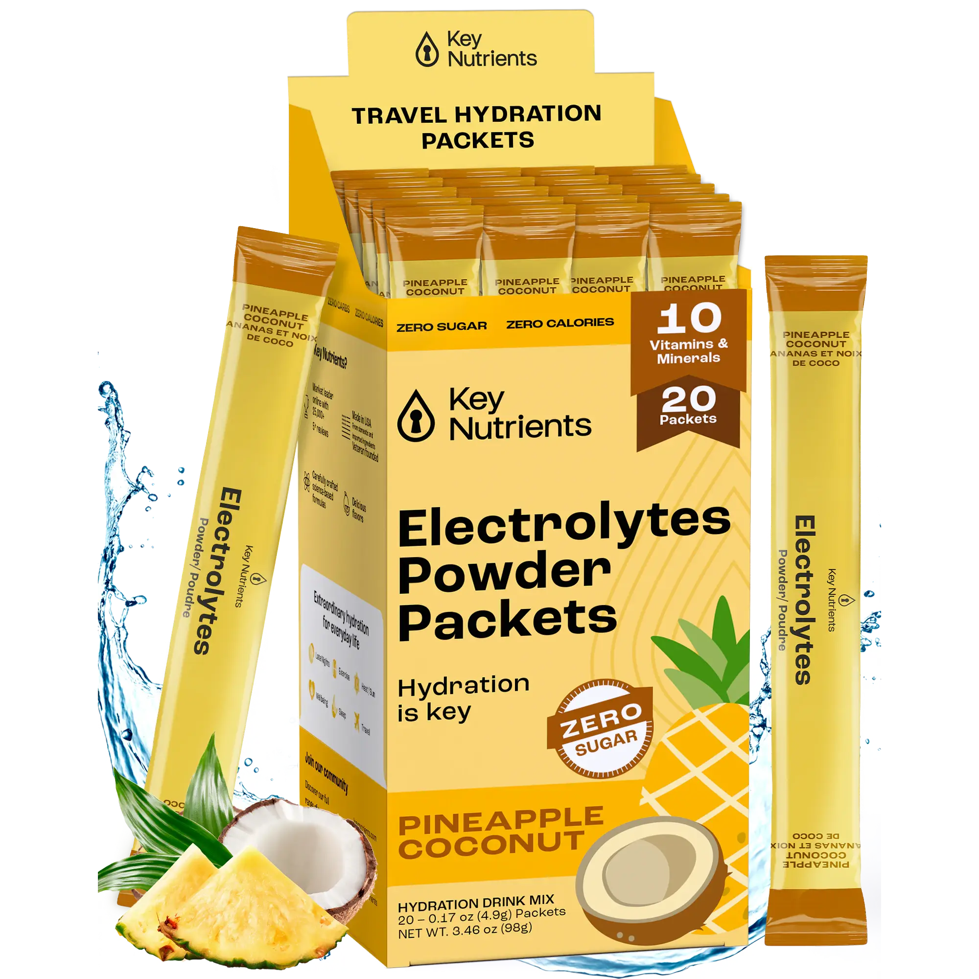Key Nutrients Electrolyte Recovery Plus Powder (Sugar-Free) — fabric or material detail