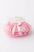 Mila & Rose ® Pink & Gold Glitter Ruffle Tutu Bloomer — main product shot