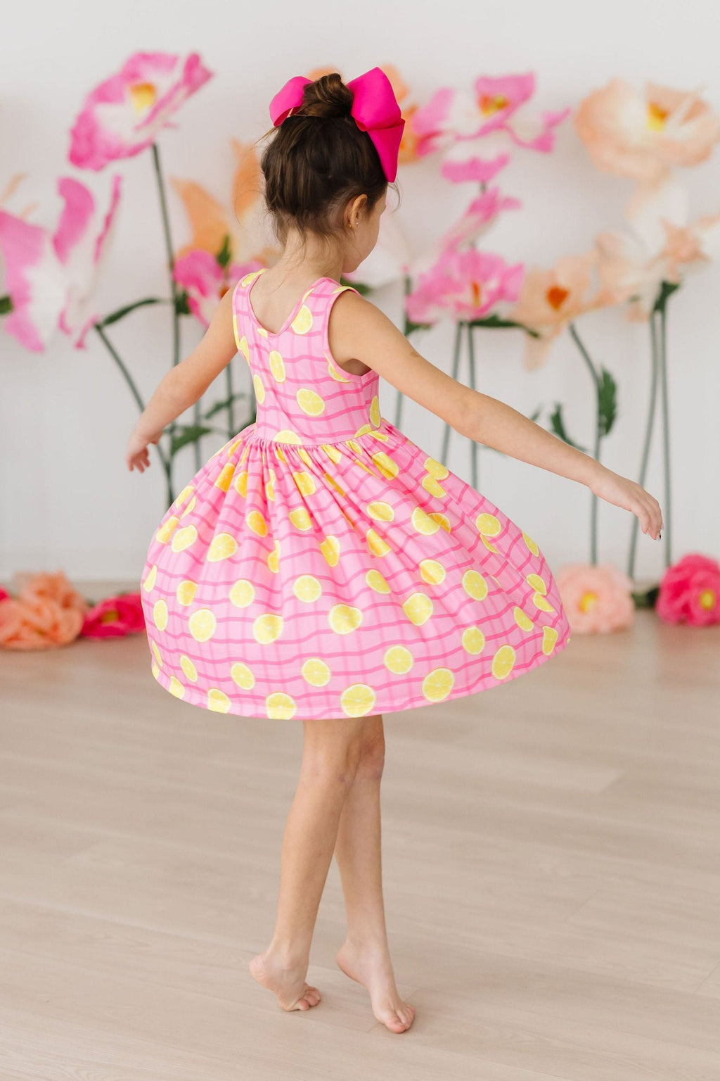 Mila & Rose ® Pink Lemonade Tank Twirl Dress — side view