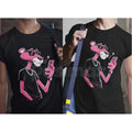Pasimax Pink Panther Wears Glasses Funny T-Shirt - Cool Sophisticated Feline Graphic Tee, Premium 100% Cotton Retro Cartoon S