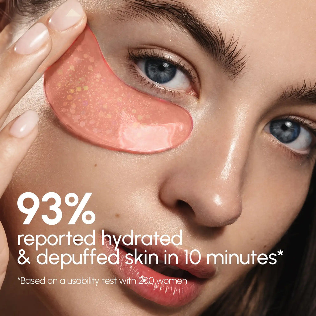 Maree Pink Eye Patches for Puffy Eyes — detail close-up
