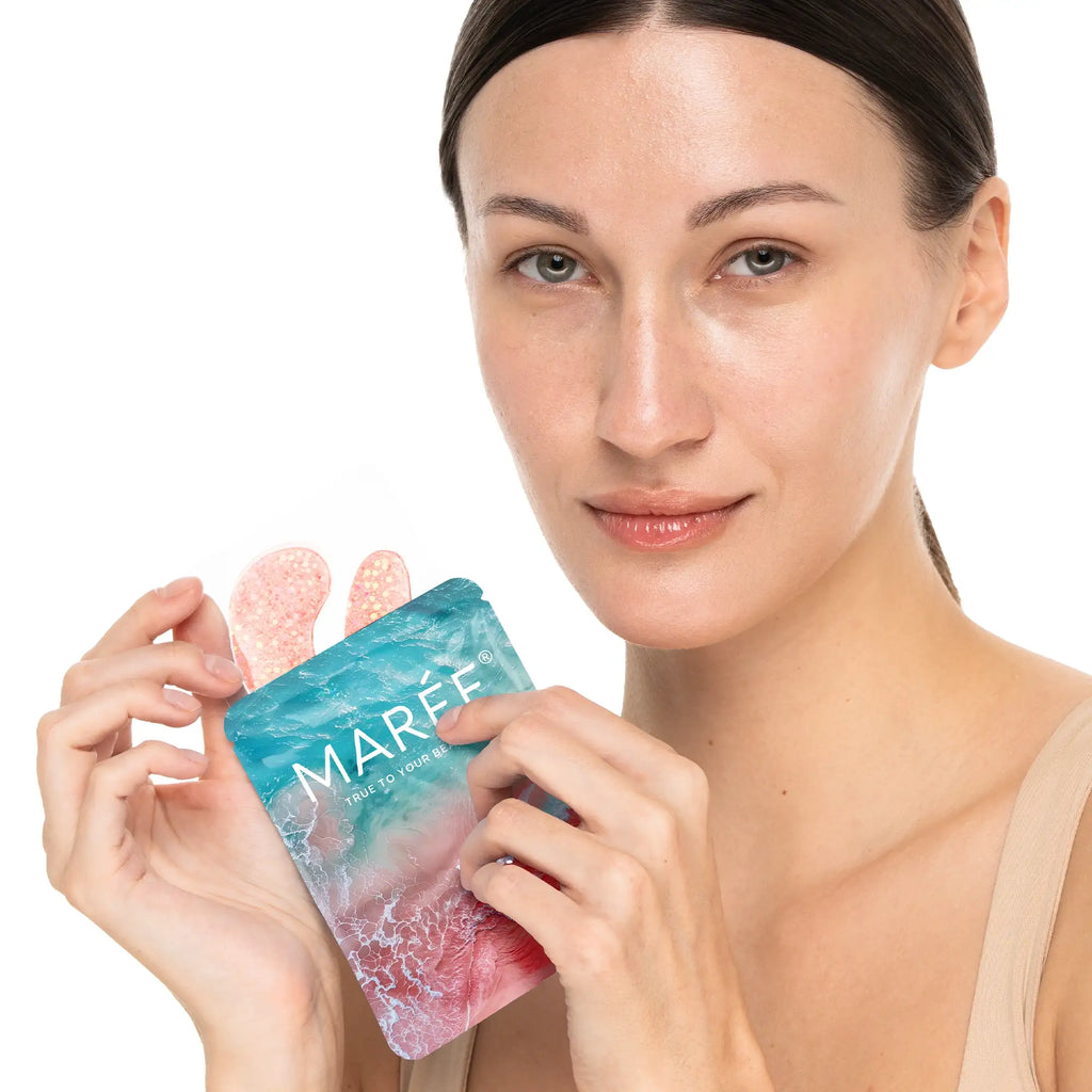 Maree Pink Eye Patches for Puffy Eyes — lifestyle context