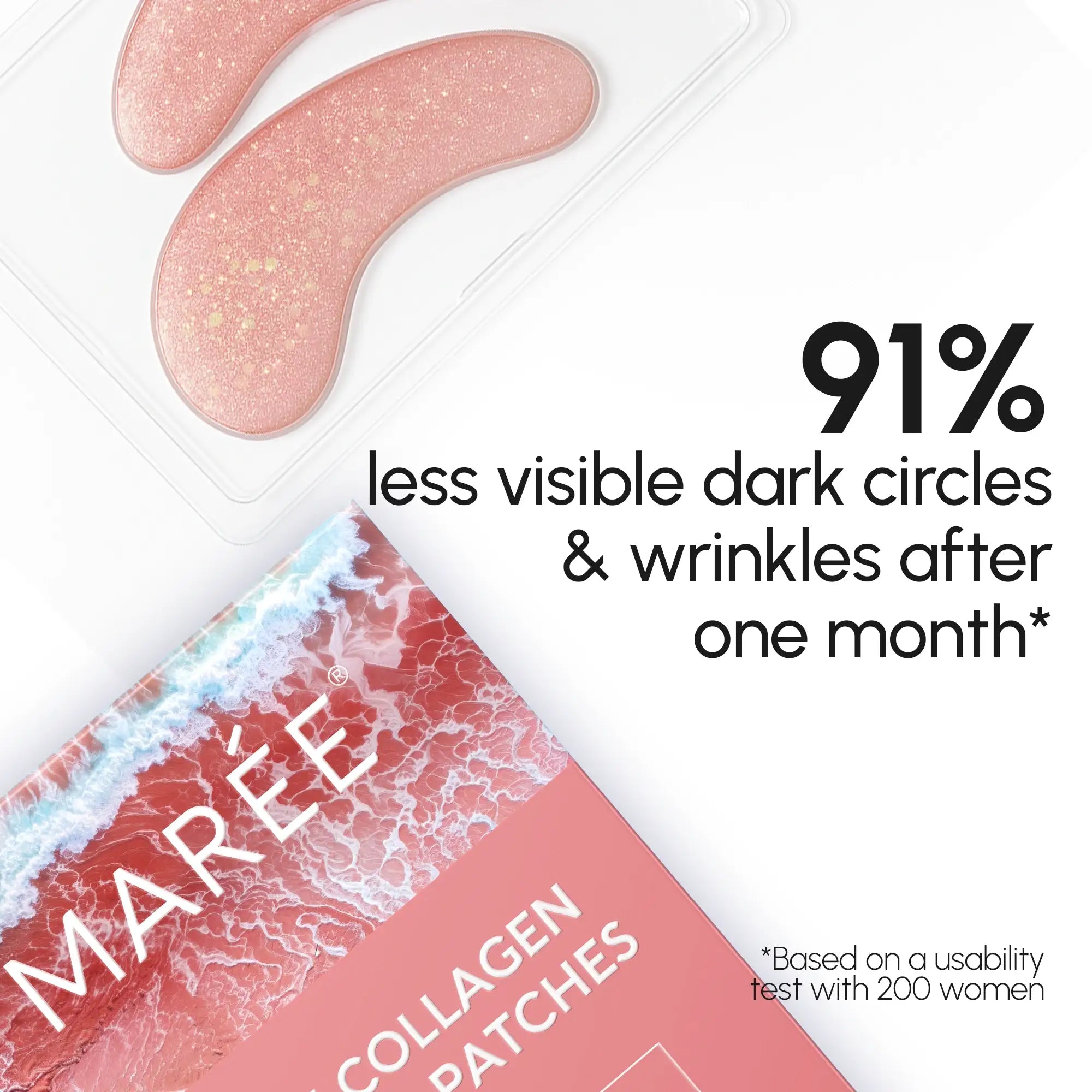 Maree Pink Eye Patches for Puffy Eyes — size reference