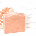 Pretty farm girl Pink Salt + Grapefruit Cleansing Bar Handmade Tallow and Goat Milk Soap Bar — main product shot