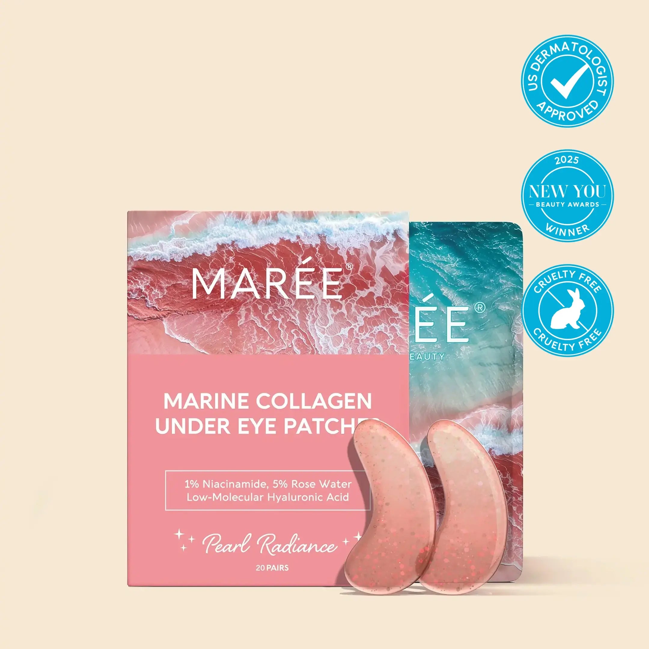 Maree Pink Eye Patches for Puffy Eyes — main product shot
