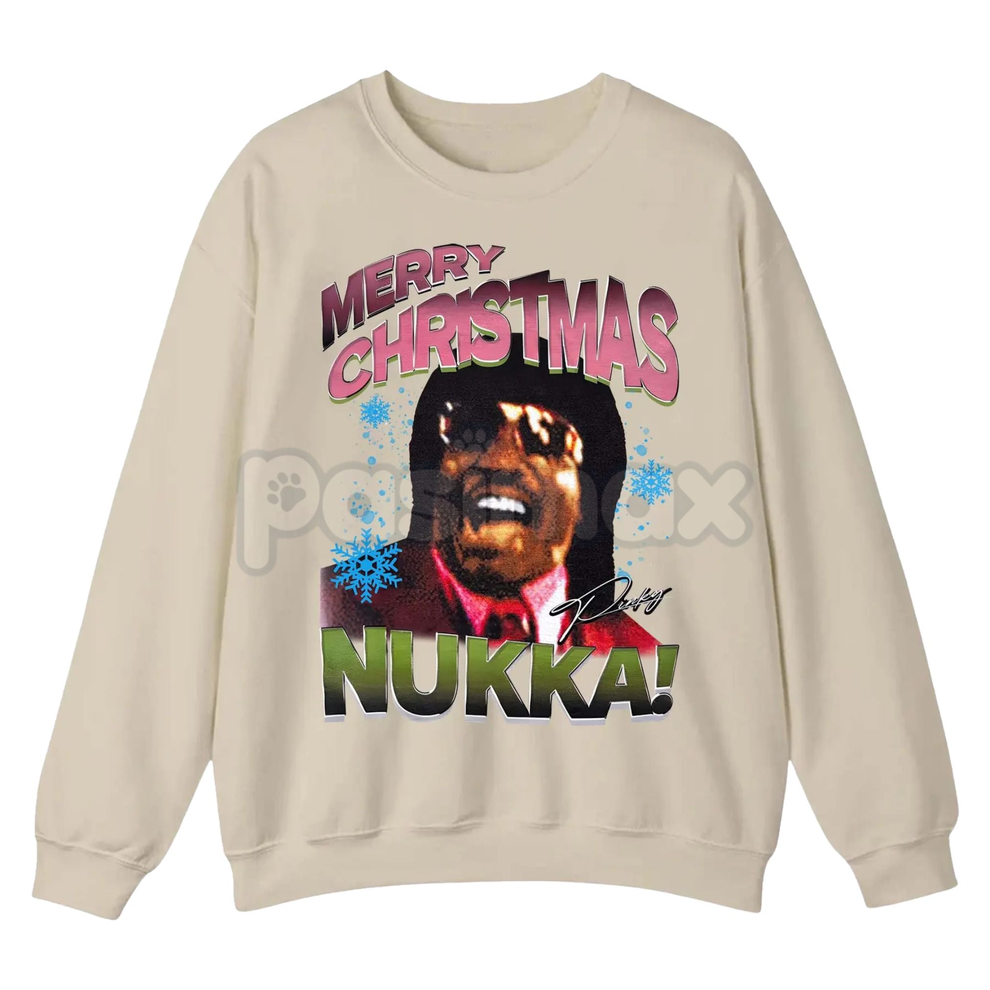 Pasimax Pinky From Friday Movie Quote Christmas Sweatshirt – Funny Santa Hat Holiday Crewneck — main product shot