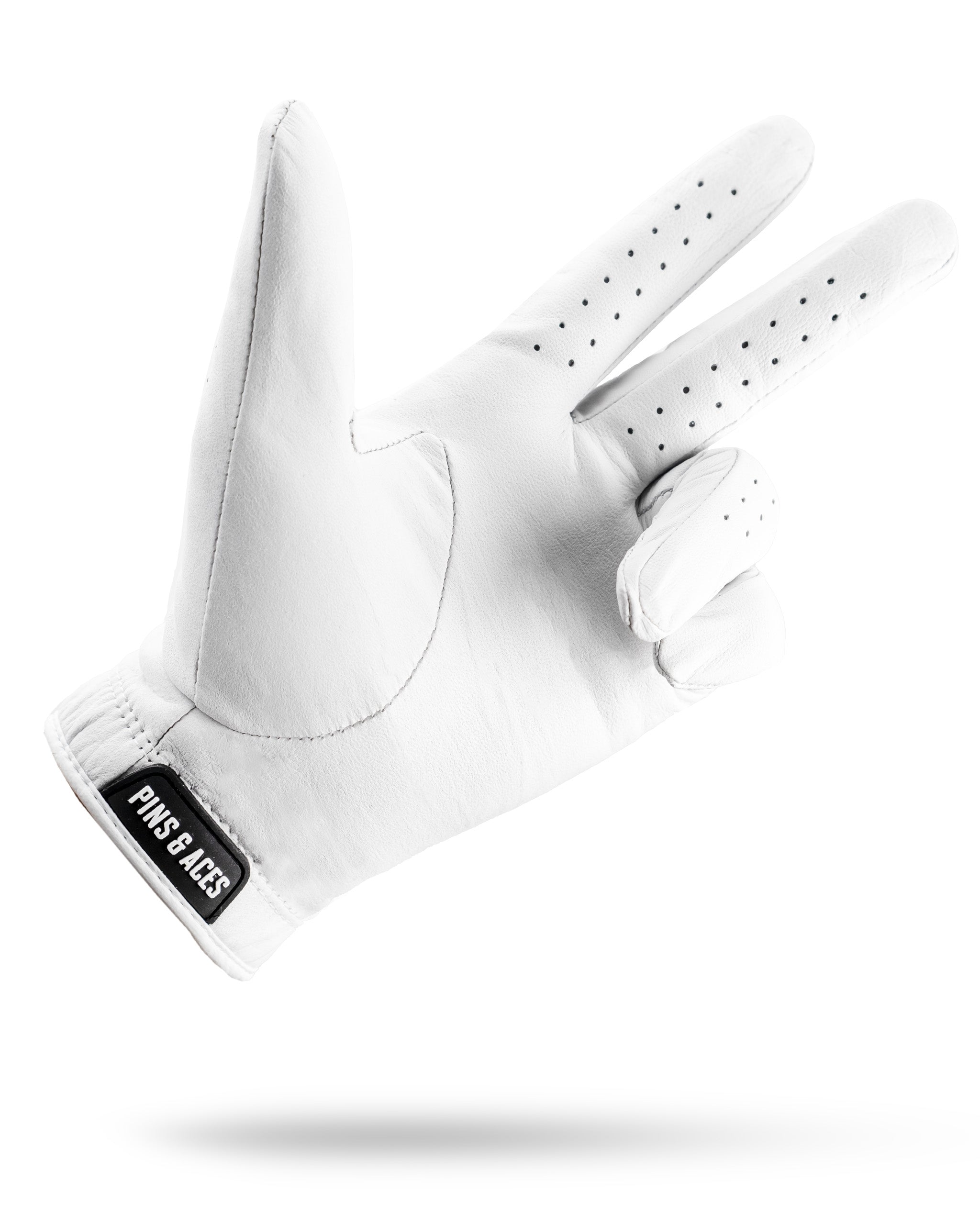 Pins and Aces Premium Tour Glove - Ghost White — size reference