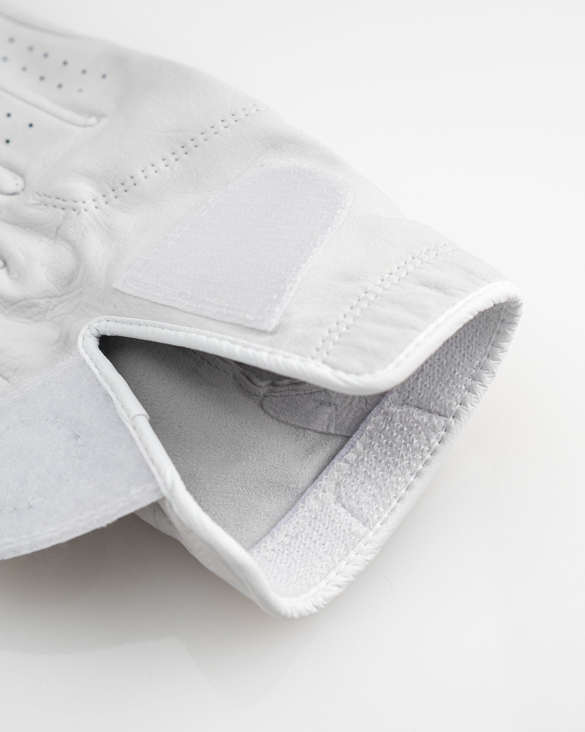 Pins and Aces Premium Tour Glove - Ghost White — fabric or material detail