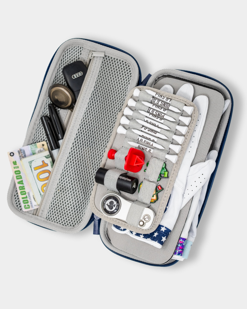 Pins and Aces Glove & Accessory Caddie - Navy — lifestyle context