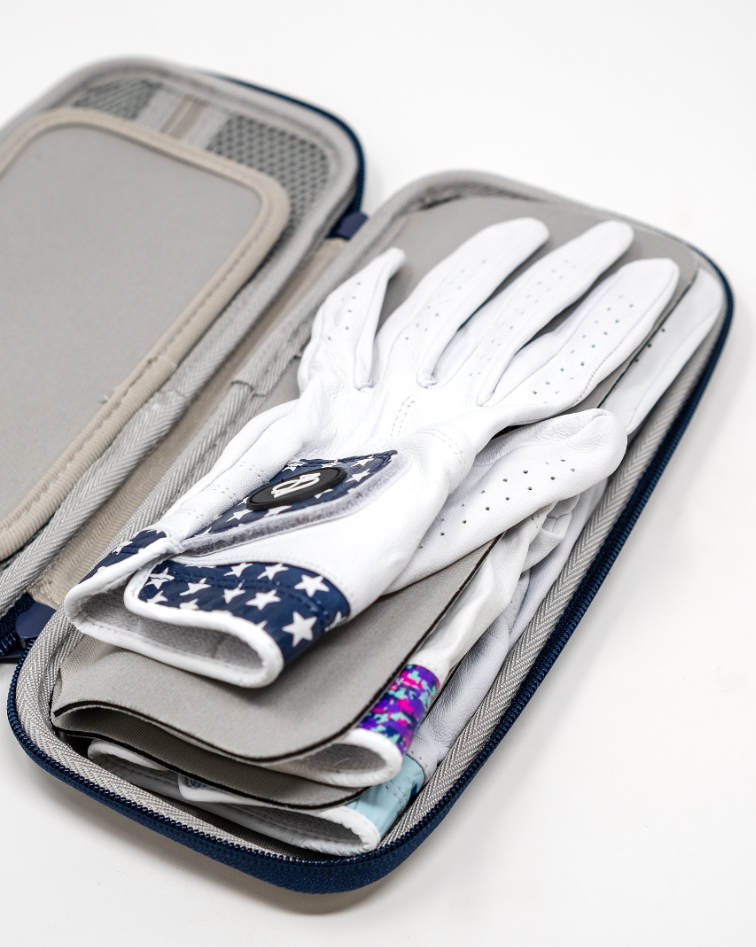 Pins and Aces Glove & Accessory Caddie - Navy — in-use photo